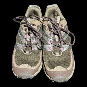 Lands End Trekker Lace Up Hiking Activewear Brown Shoes Women's Size 11B